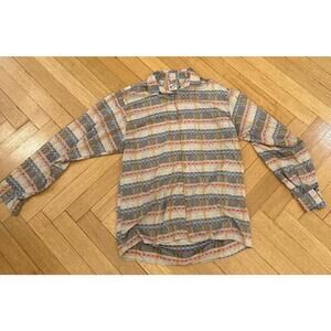 Men's Long Sleeve Plaid Shirt - Medium